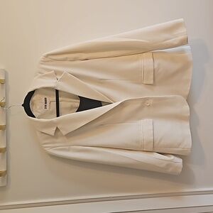 Steve Madden off white oversized blazer